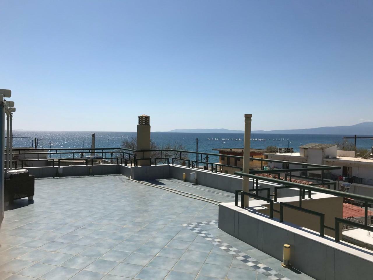 Apartmán Tg Kalamata Beach Studio With Sea View Terrace Exteriér fotografie